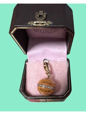 Juicy Couture Basketball Charm Pendant With Rhinestones & Gold-Tone Finish